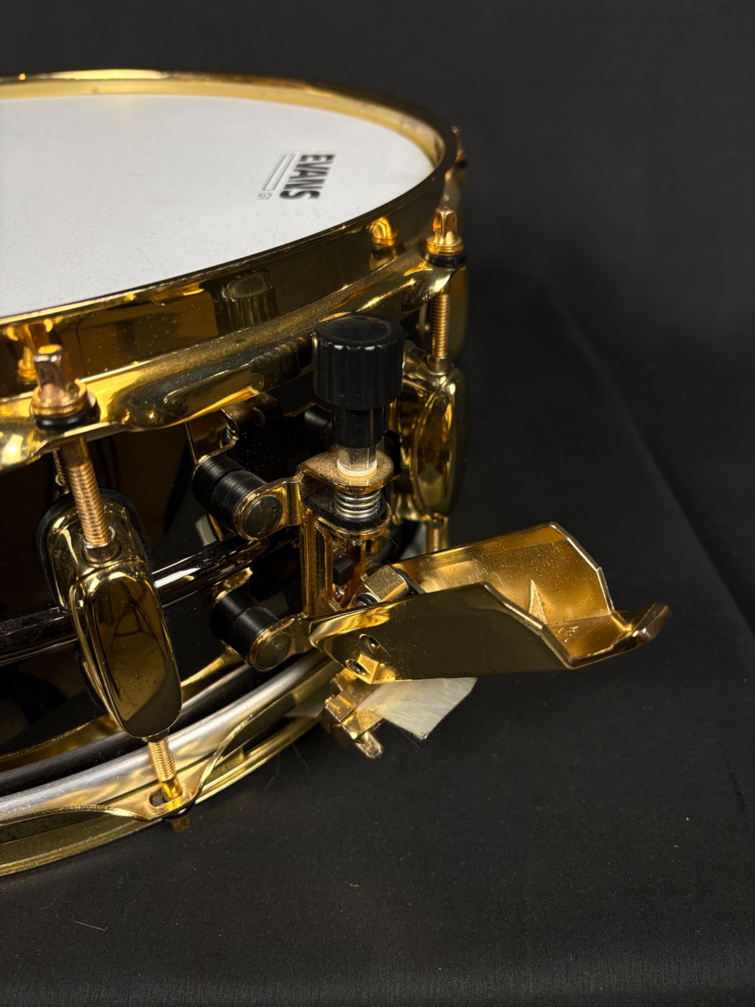 Tama Simon Phillips Limited Gladiator Snare, Made In Japan, Gold Hardware &mdash; view 4