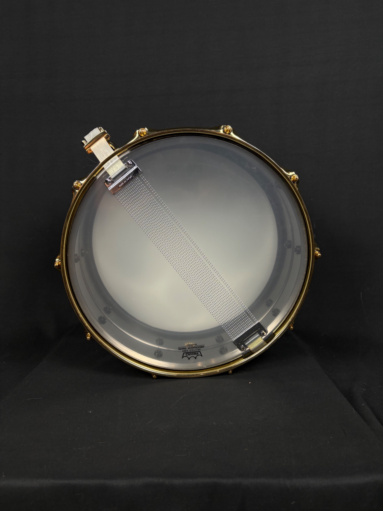 Tama Simon Phillips Limited Gladiator Snare, Made In Japan, Gold Hardware &mdash; view 3