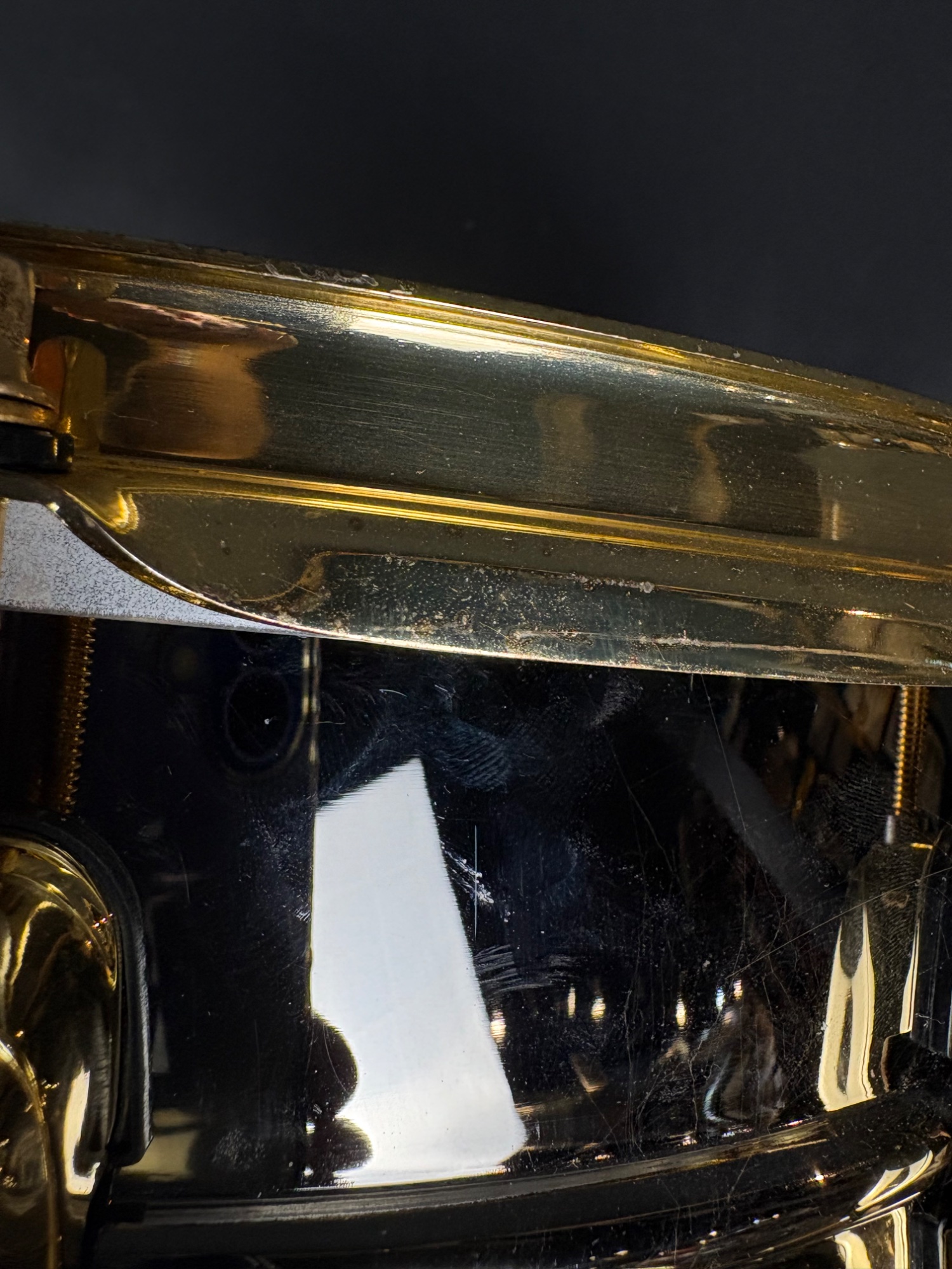 Tama Simon Phillips Limited Gladiator Snare, Made In Japan, Gold Hardware &mdash; view 10