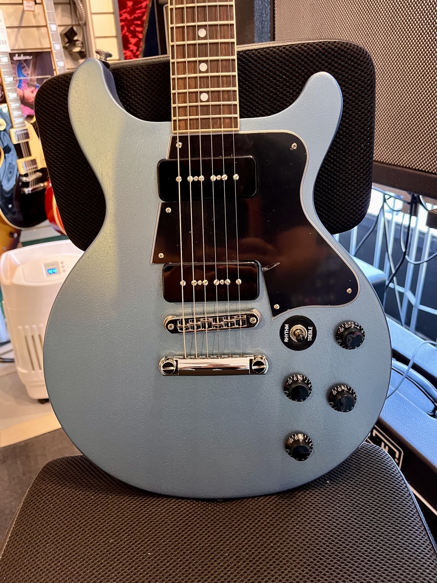 Gibson 2022  Rick Beato Double Cut Les Paul TV Blue Mist w/OHSC &mdash; view 14