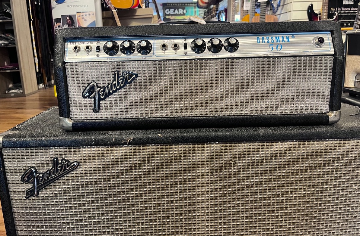 Fender Bassman 50 Head and 2x12 Cabinet circa 1974 / 65 - CONSIGNMENT &mdash; view 2