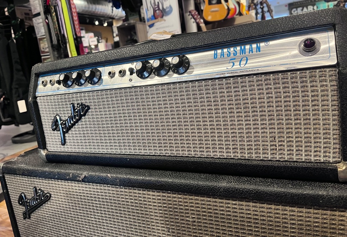 Fender Bassman 50 Head and 2x12 Cabinet circa 1974 / 65 - CONSIGNMENT &mdash; view 3