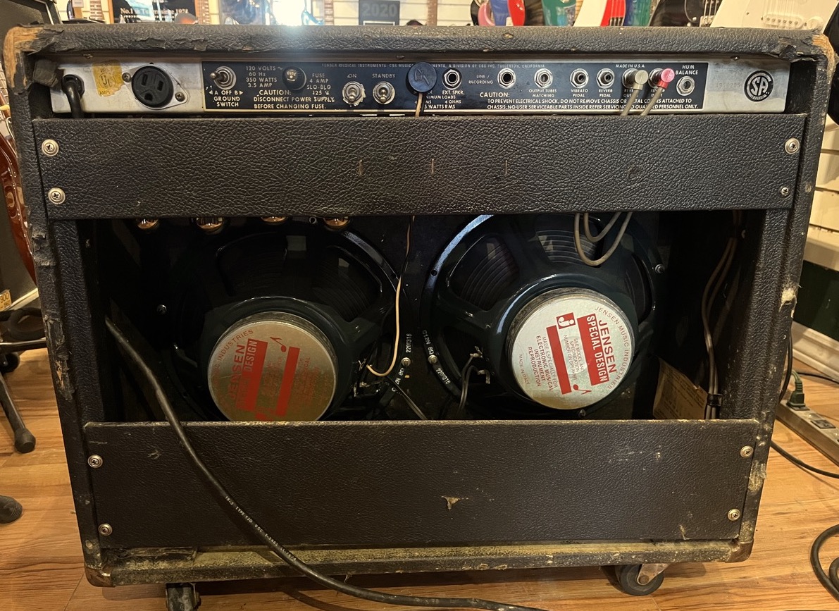 Fender 1978 Twin Amplifier with '65 Mod &mdash; view 2