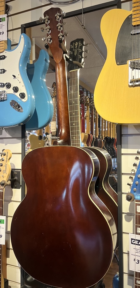 Harmony Montgomery Wards H51 8384 Archtop Guitar P13 Pickup w/Case &mdash; view 3