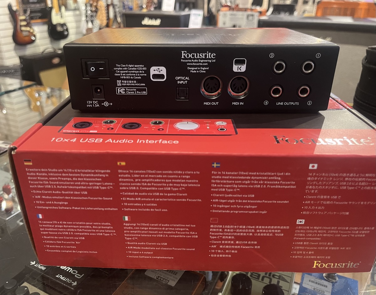 Focusrite Clarett 2 Pre 10 in 4 out USB Audio Interface &mdash; view 3