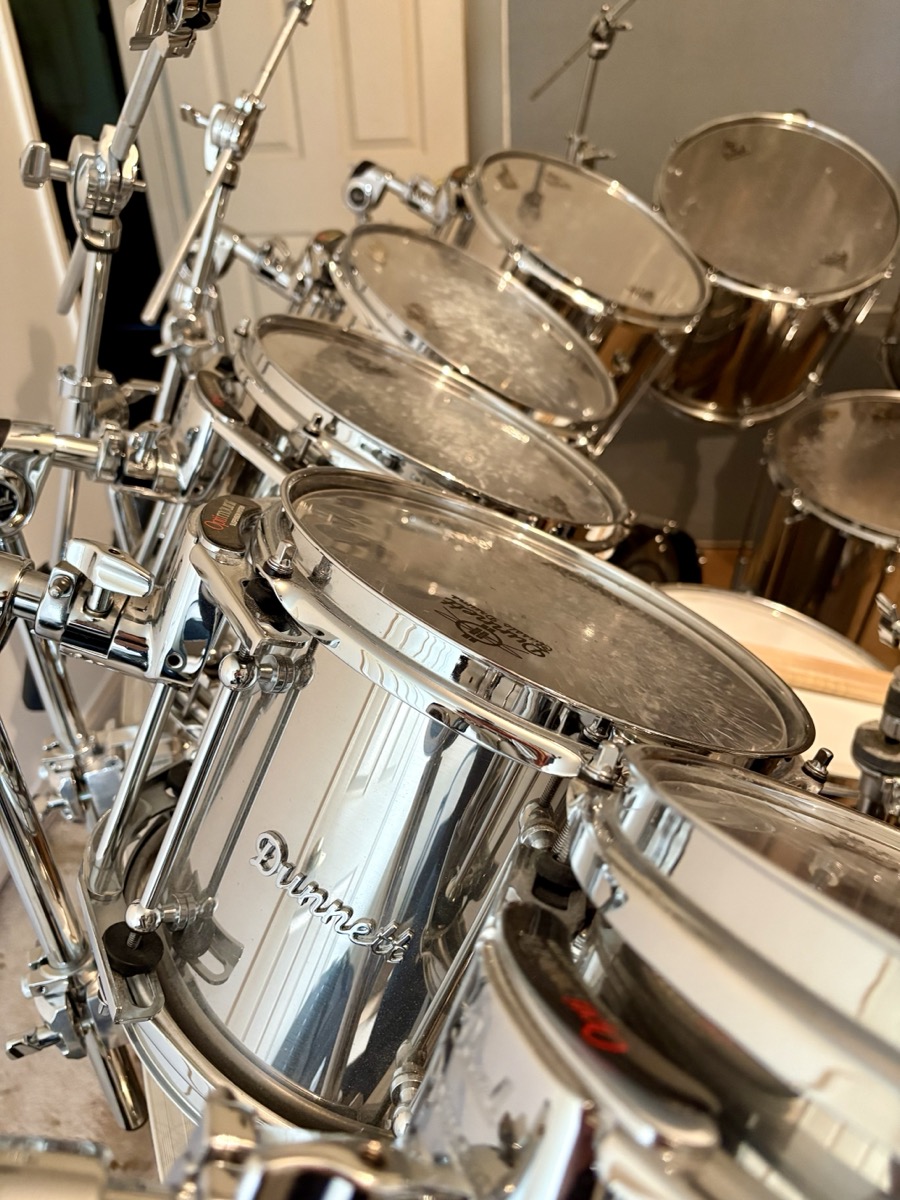 Ronn Dunnett Classic Drums 14 Piece Custom Stainless Steel Kit -CONSIGNMENT &mdash; view 4