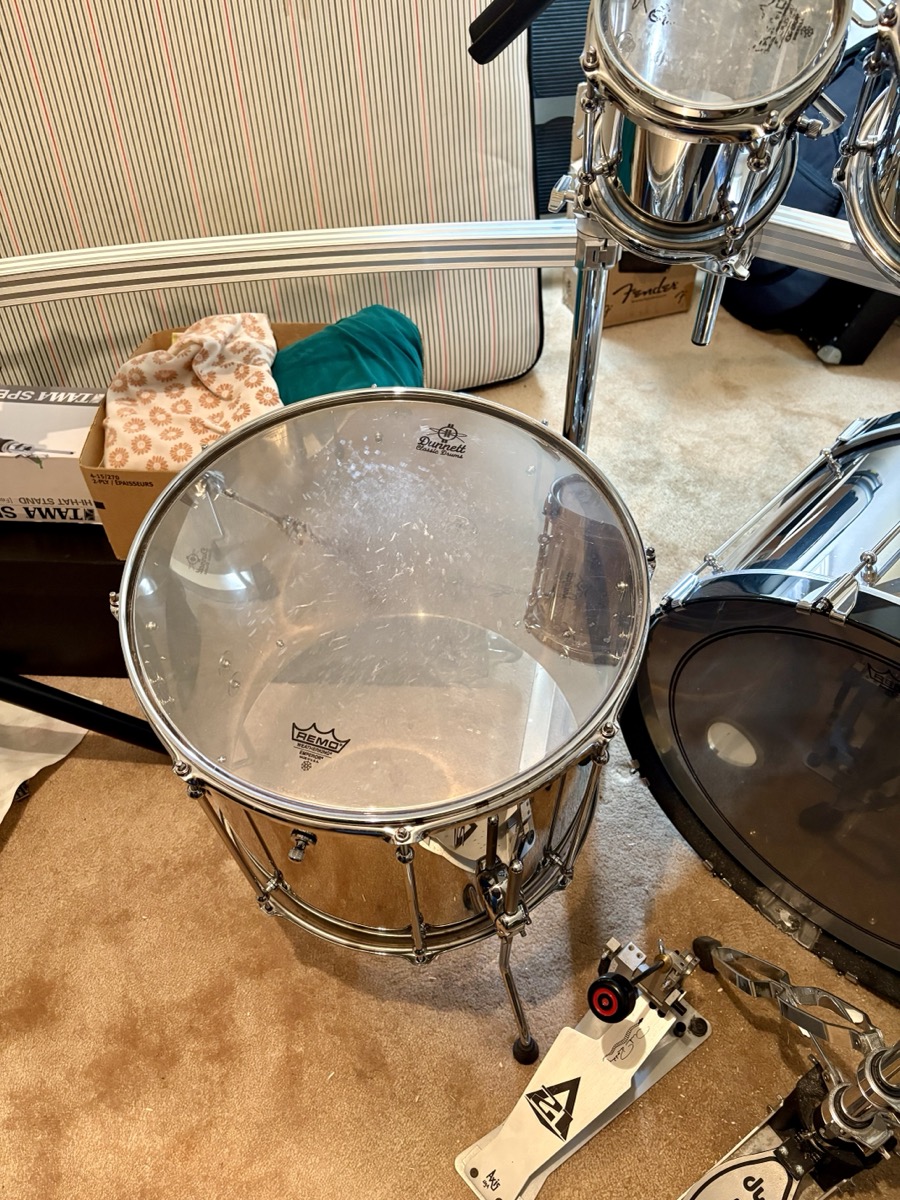 Ronn Dunnett Classic Drums 14 Piece Custom Stainless Steel Kit -CONSIGNMENT &mdash; view 13