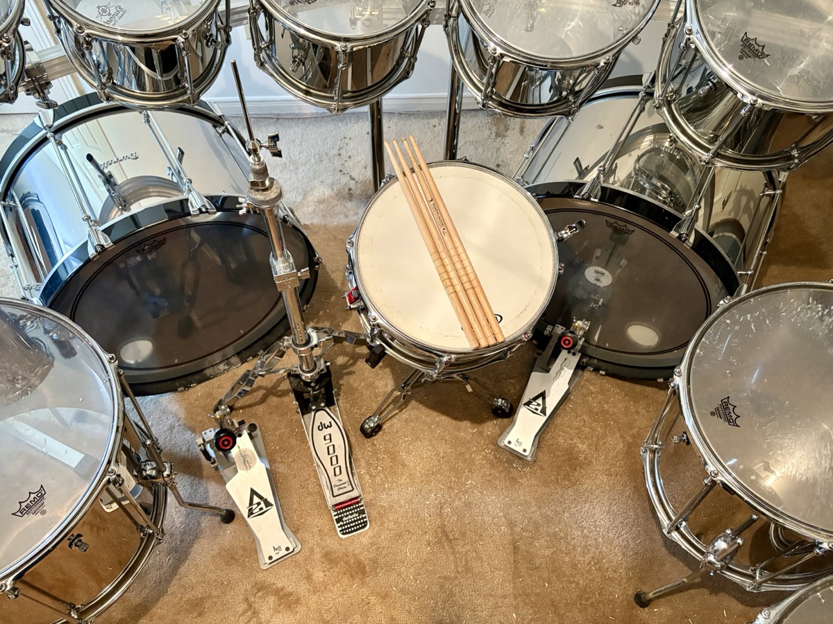 Ronn Dunnett Classic Drums 14 Piece Custom Stainless Steel Kit -CONSIGNMENT &mdash; view 14