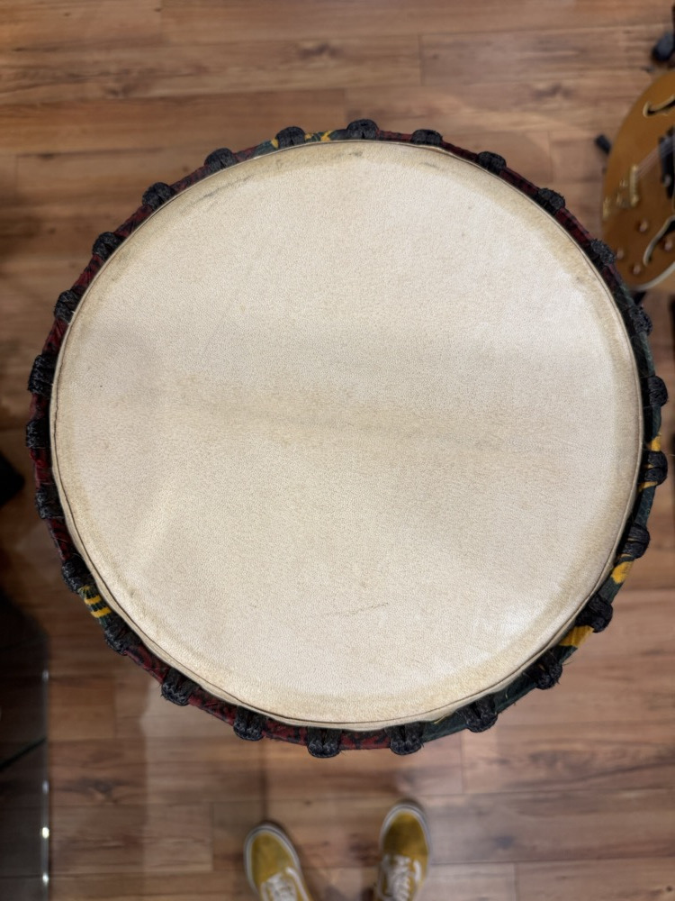 African Djembe 11.5" x 22" Solid Woods, Rope Tuned &mdash; view 2