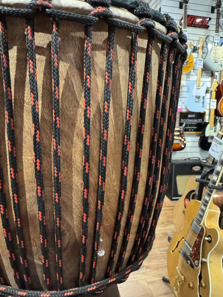 African Djembe 11.5" x 22" Solid Woods, Rope Tuned &mdash; view 3