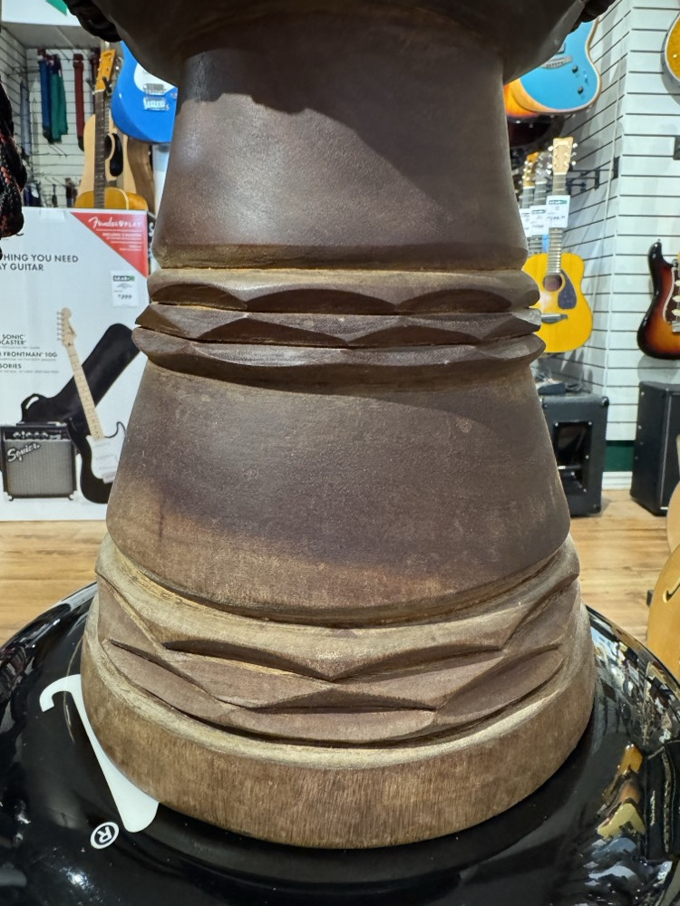 African Djembe 11.5" x 22" Solid Woods, Rope Tuned &mdash; view 4