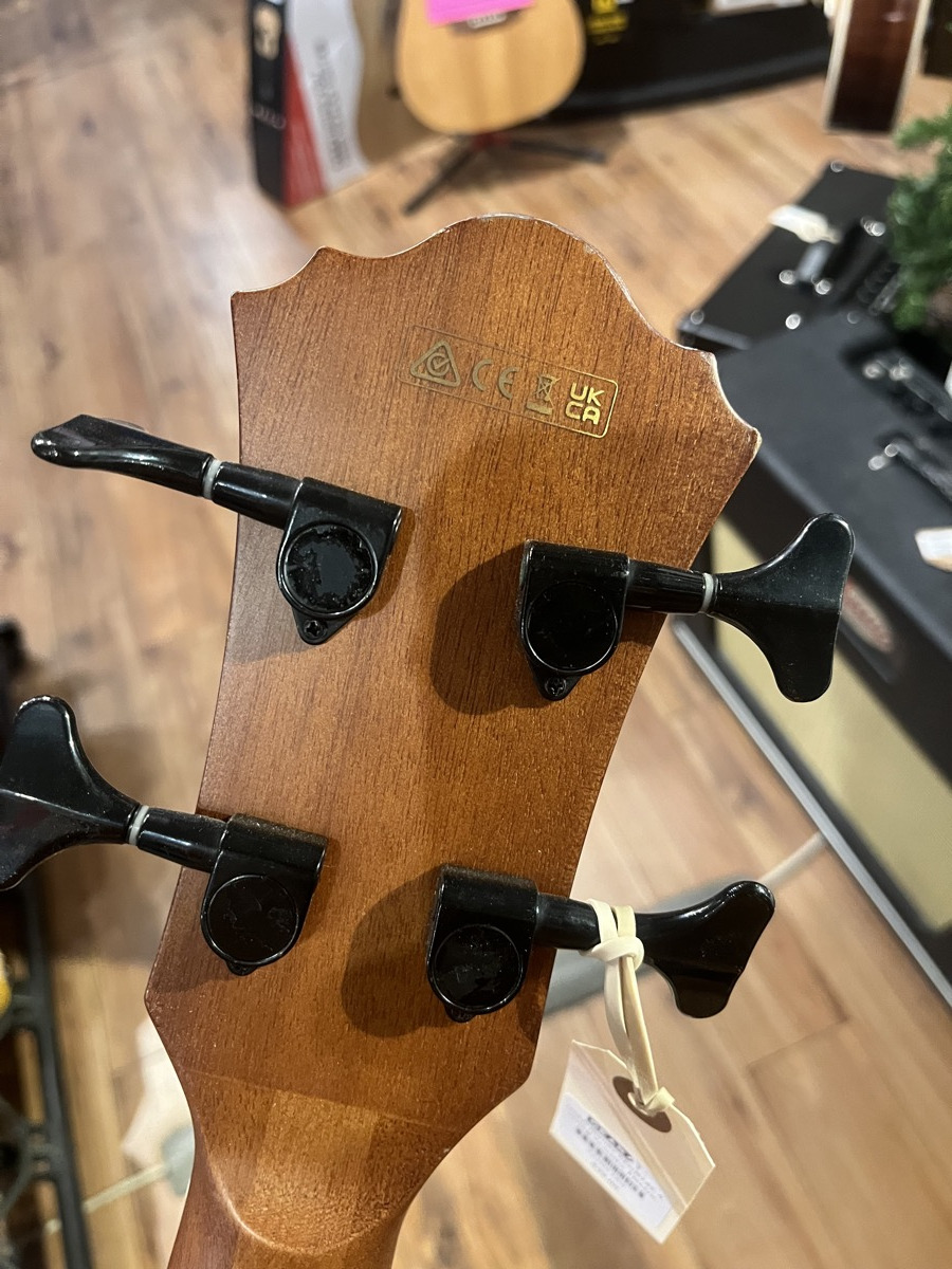 Ibanez AEGB24E 4 String Acoustic Electric Bass Guitar - Mahogany Sunburst &mdash; view 6