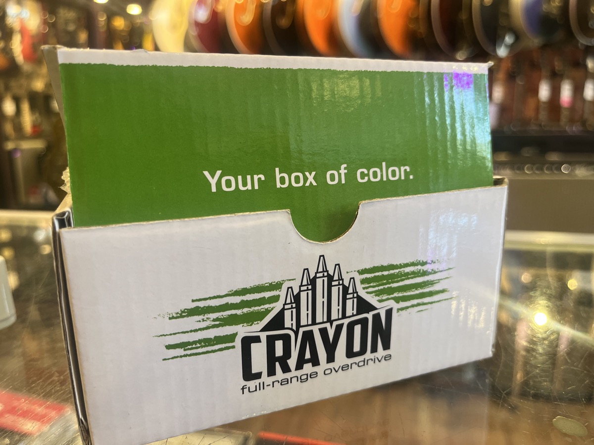 Electro Harmonix Crayon Full Range Overdrive Pedal w/Box &mdash; view 5