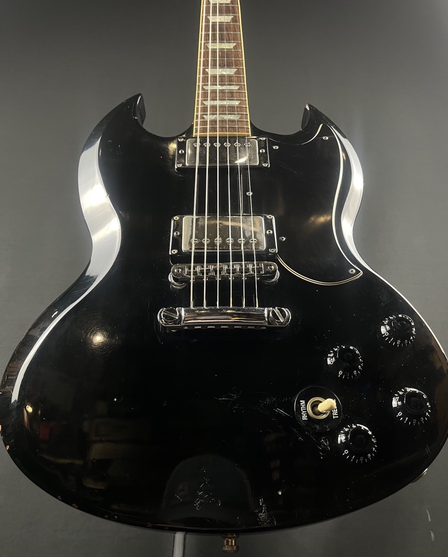 Gibson 1986 SG Standard w/Tim Shaw Humbuckers Ebony w/Case &mdash; view 3