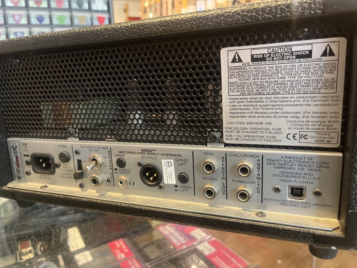 Peavey 6505 Mini 20 Watt Tube Head w/FTSW - CONSIGNMENT &mdash; view 5