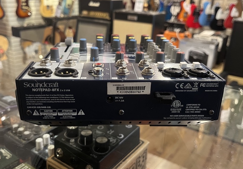 Soundcraft Notepad 8 FX Small Format Analog Mixer &mdash; view 2