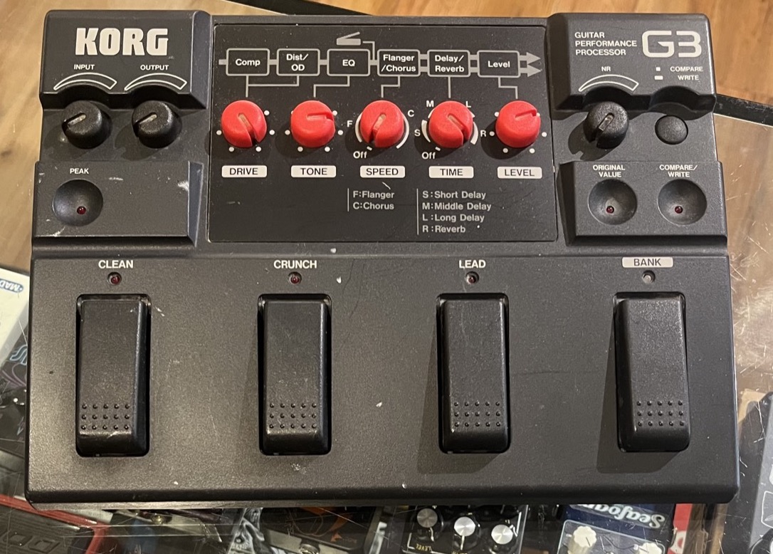 Korg G3 Multi Effects Processor for Guitar w/Manual AC - CONSIGNMENT &mdash; view 2