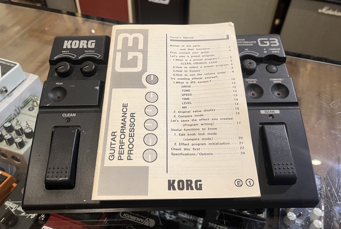 Korg G3 Multi Effects Processor for Guitar w/Manual AC - CONSIGNMENT &mdash; view 7