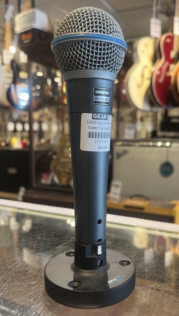 Shure Beta 58 Super Cardiod Mic &mdash; view 3