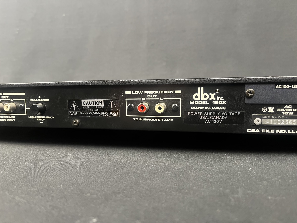 DBX 120X Sub Harmonic Synthesiser Rack Unit - CONSIGNMENT &mdash; view 5