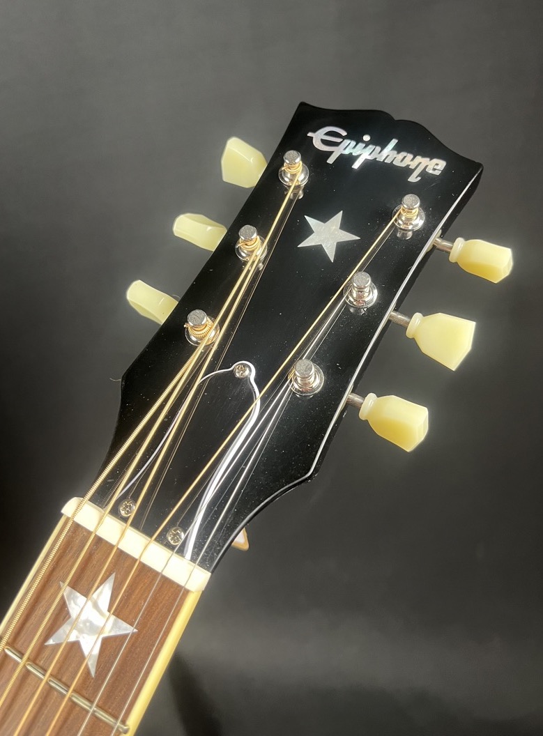 Epiphone IGC J-180 LS Ebony w/OHSC &mdash; view 4