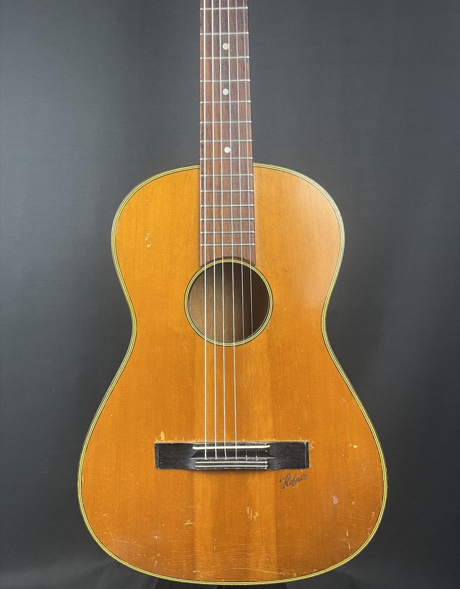 Hofner 483 Parlor Guitar, Early 1950s, Solid Top &mdash; view 3