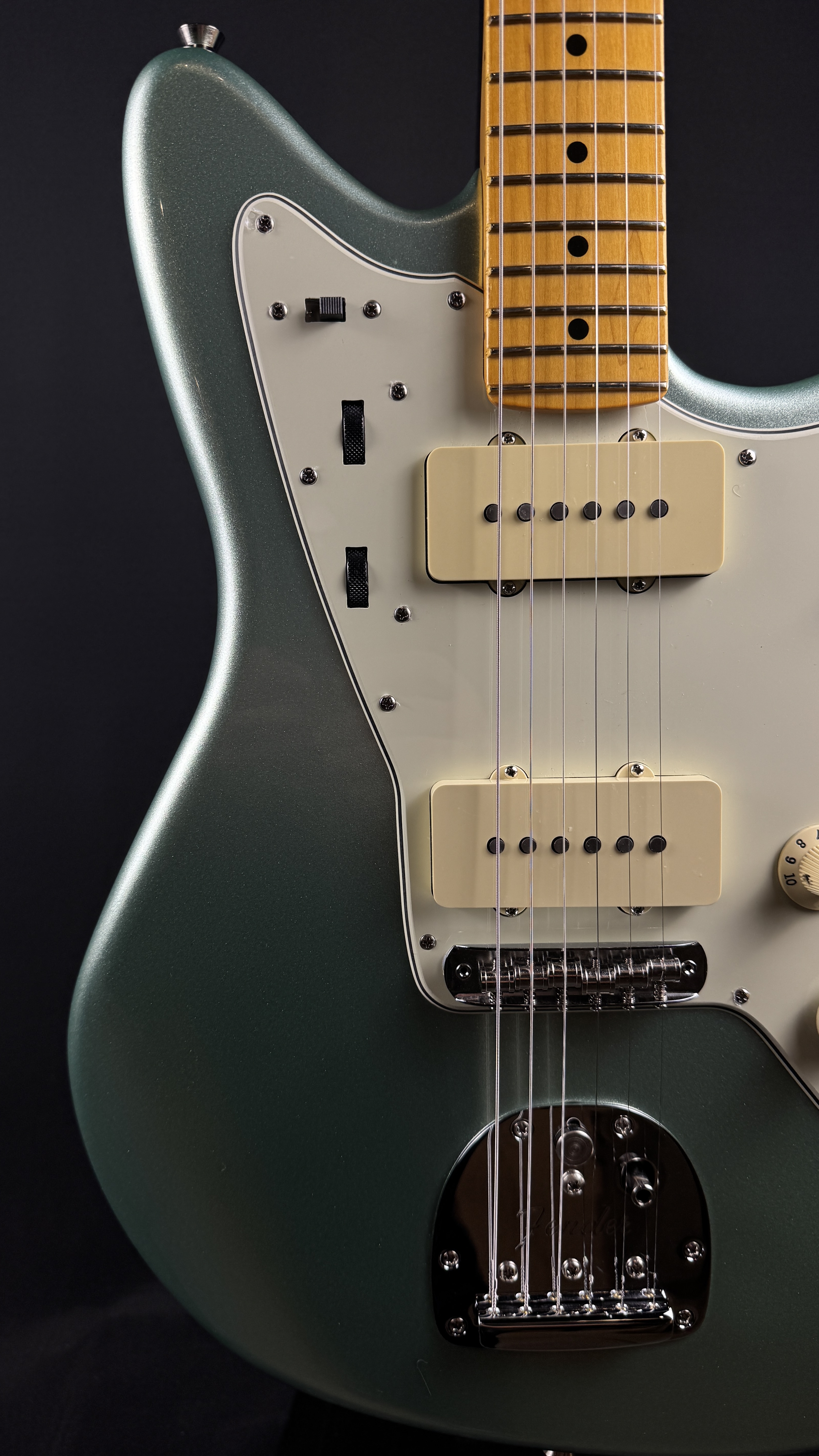 Fender American Pro II Jazzmaster, OHSC, Mystic Surf Green &mdash; view 3