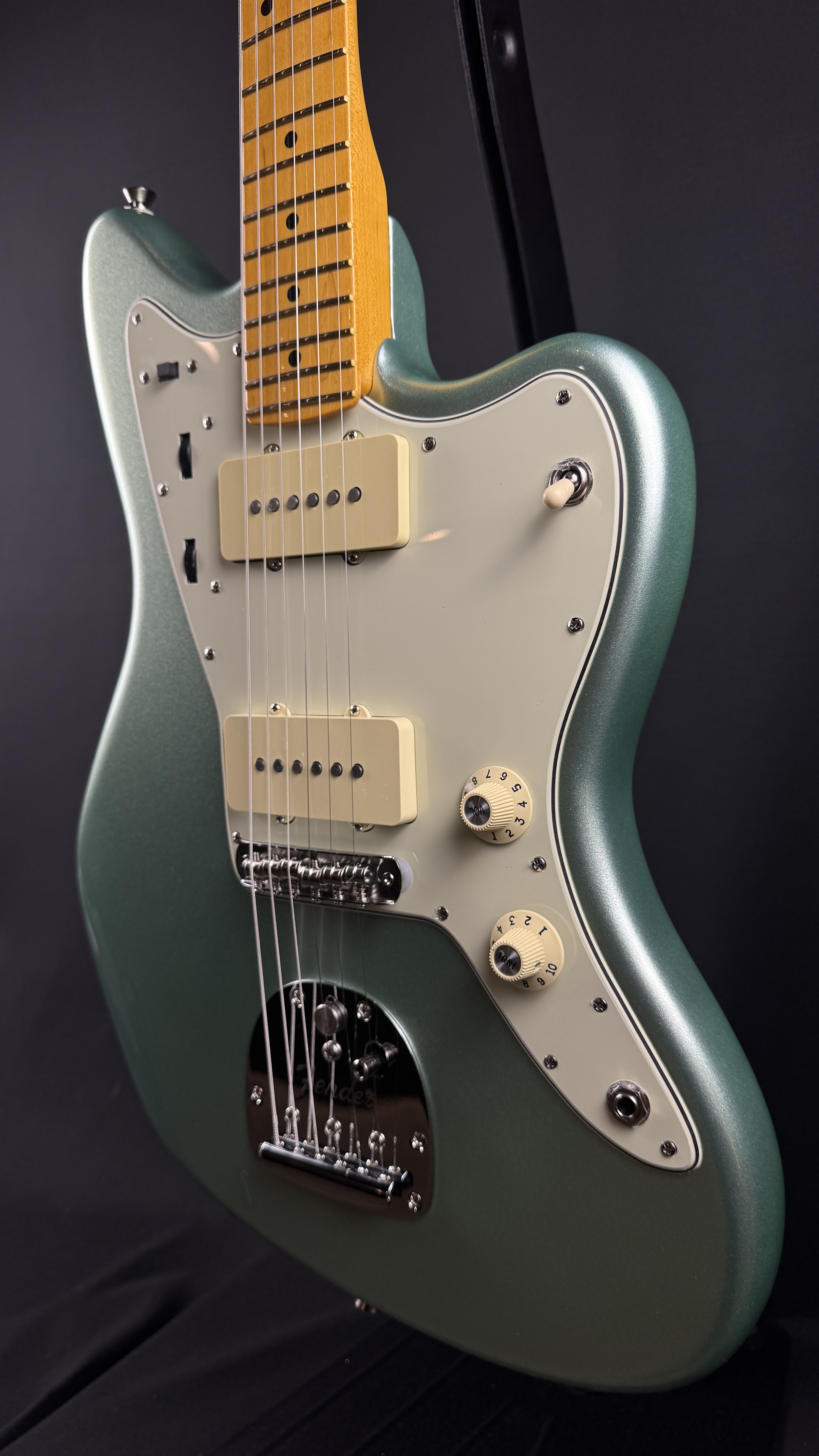 Fender American Pro II Jazzmaster, OHSC, Mystic Surf Green &mdash; view 5