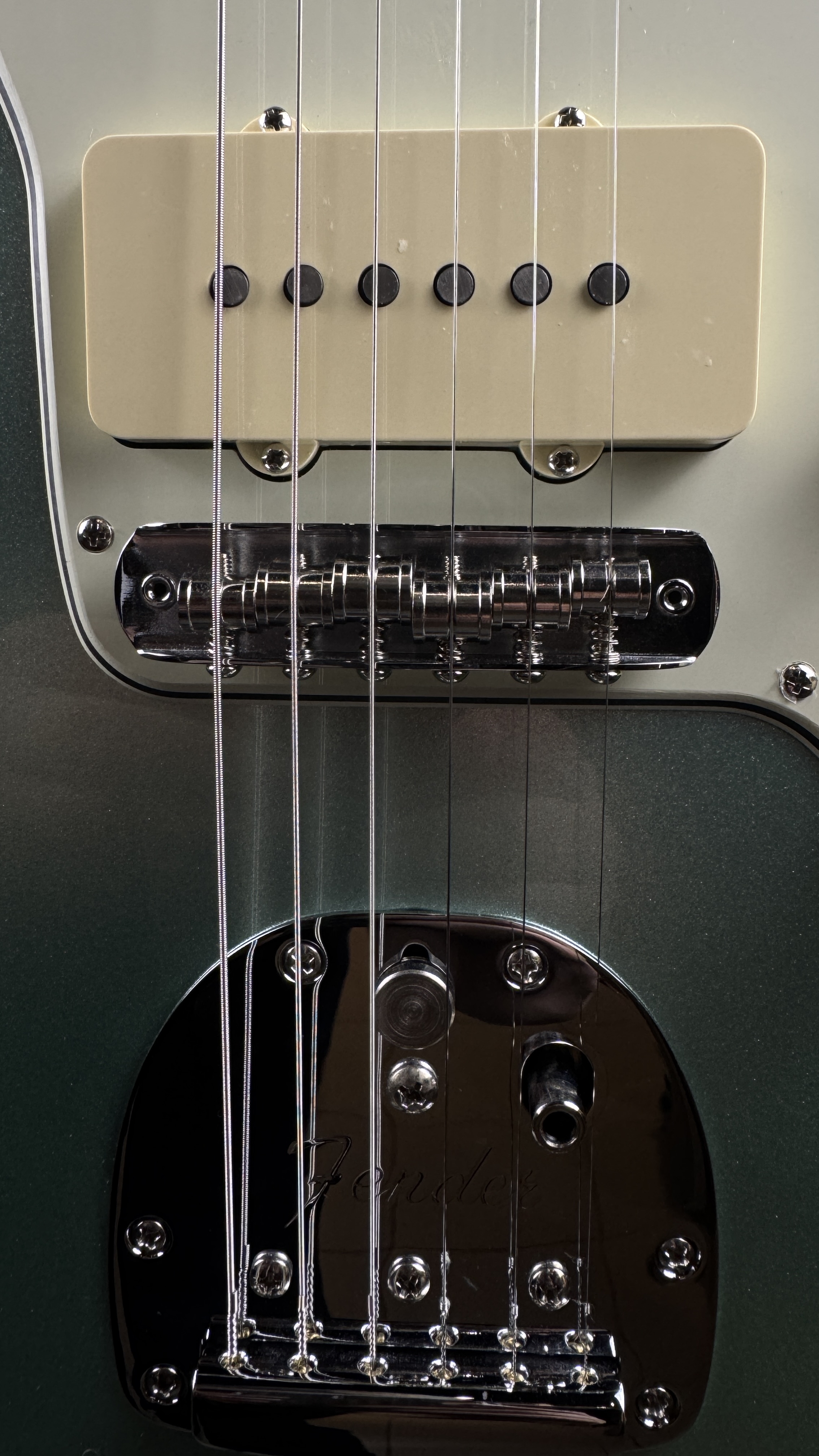Fender American Pro II Jazzmaster, OHSC, Mystic Surf Green &mdash; view 6