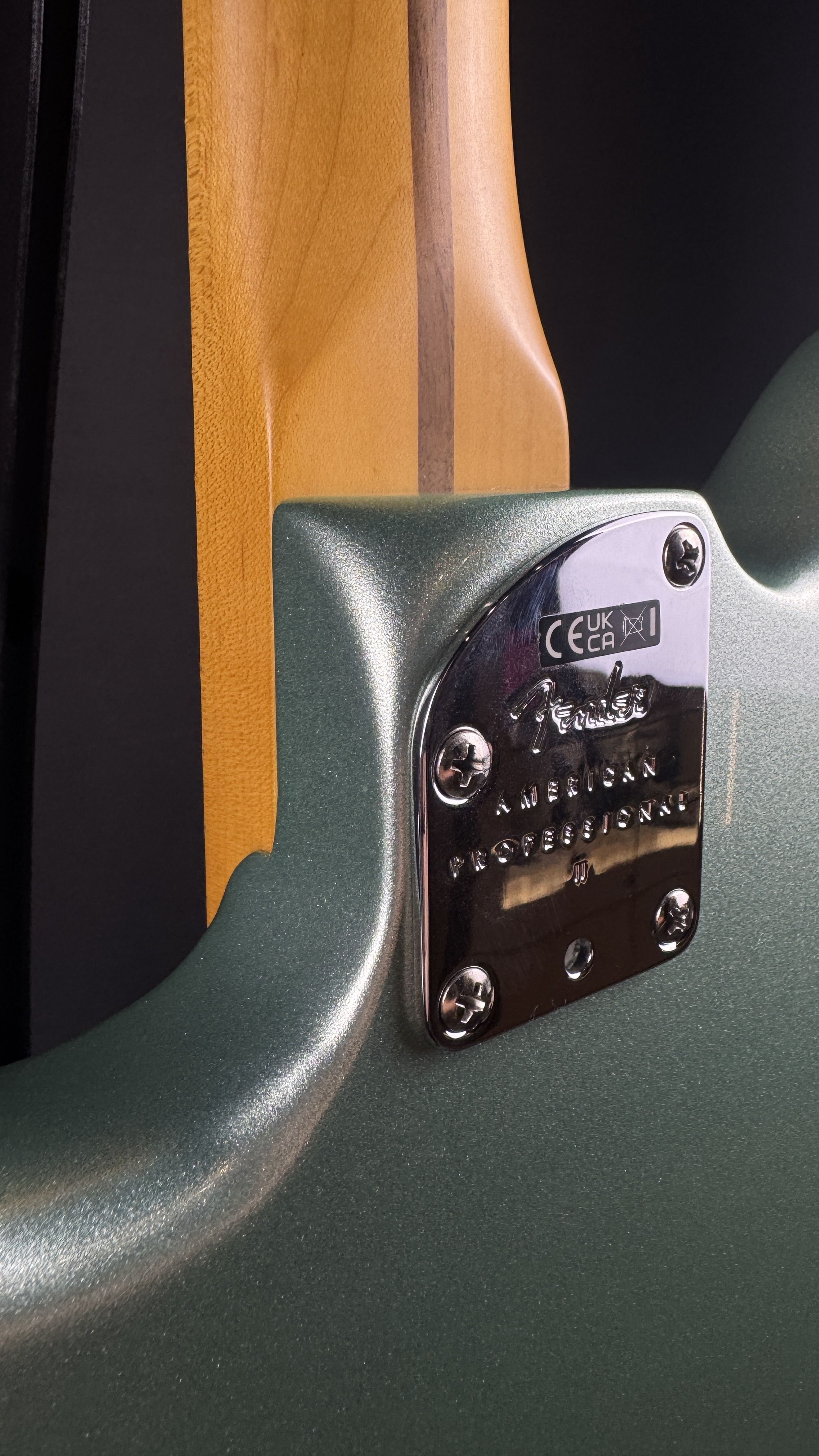 Fender American Pro II Jazzmaster, OHSC, Mystic Surf Green &mdash; view 10