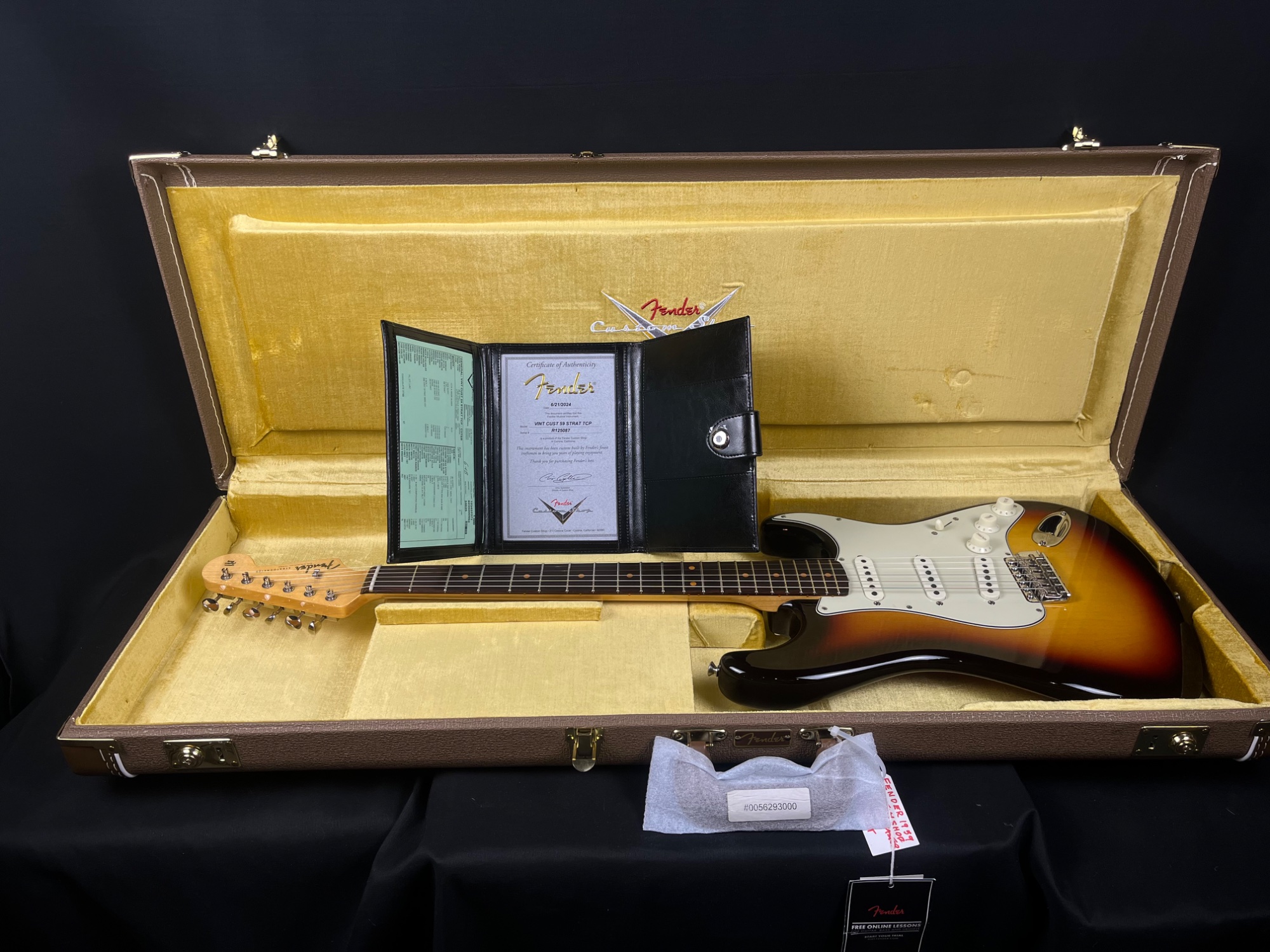 2024 Fender Custom Shop '59 Strat TCP, 3 Tone Burst- CONSIGNMENT &mdash; view 12