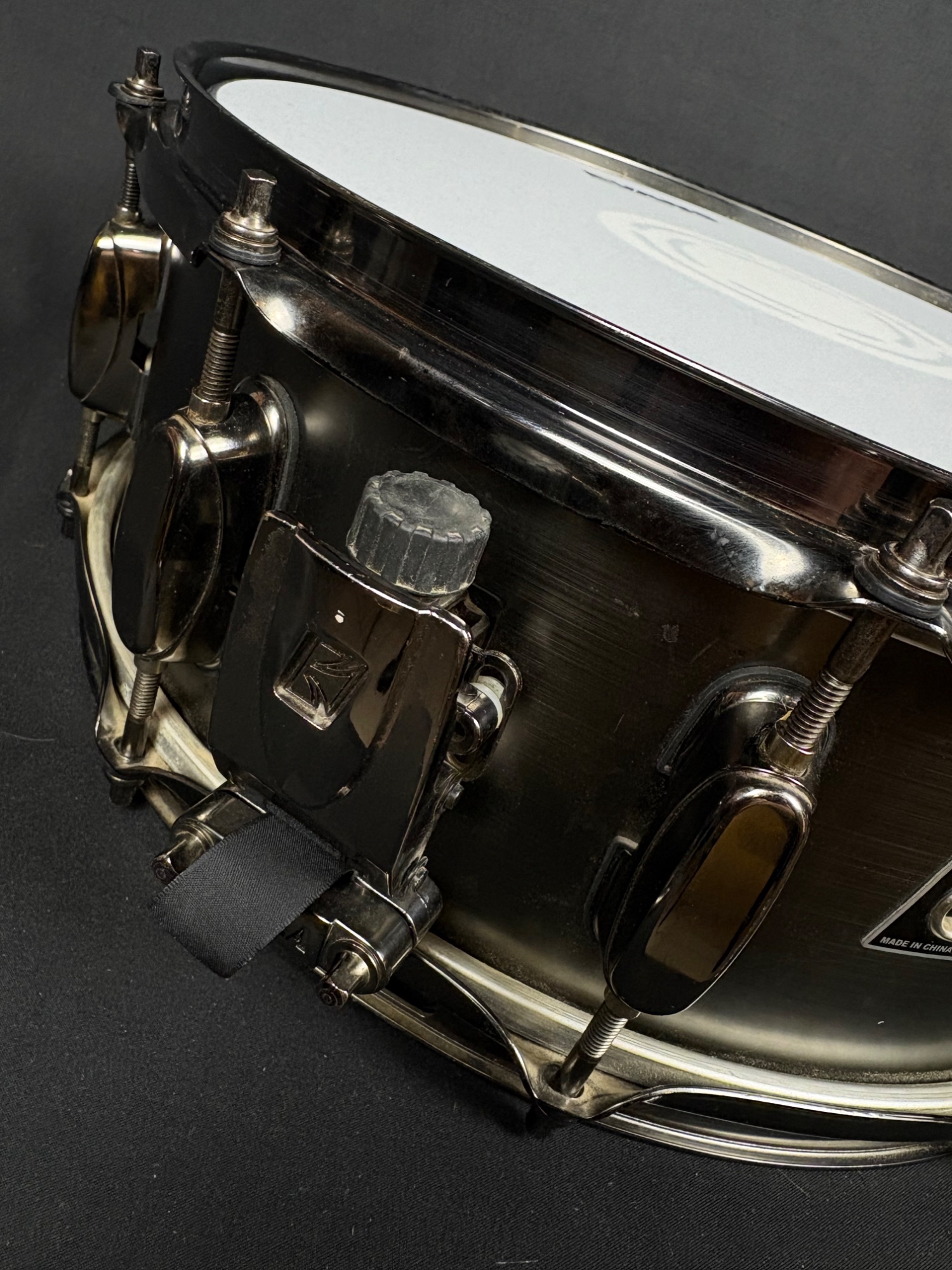 Tama 14" Black Chrome Snare Drum - CONSIGNMENT &mdash; view 4