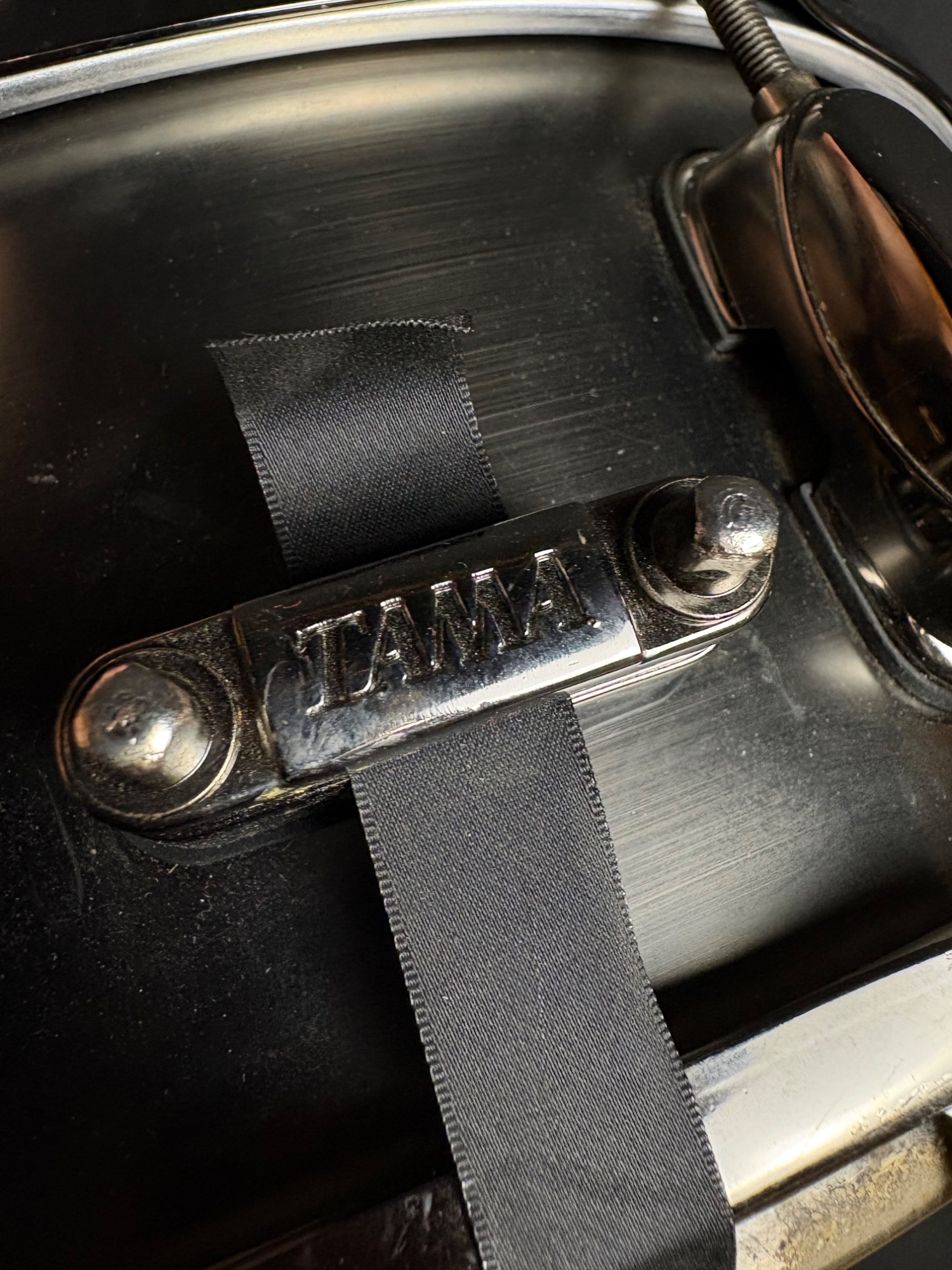 Tama 14" Black Chrome Snare Drum - CONSIGNMENT &mdash; view 6